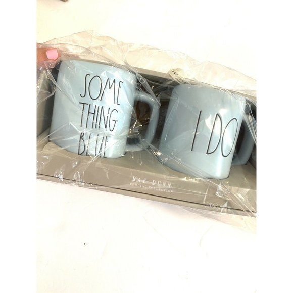 New RAE DUNN Wedding Collection Set Of 2 SOMETHING - Picture 4 of 11